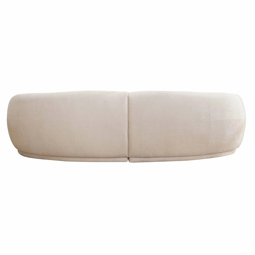 Divano in tessuto beige a 3 posti L 266 cm