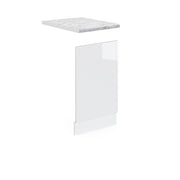 Vicco Pannello frontale Bianco lucido 45 cm , PL Marmo