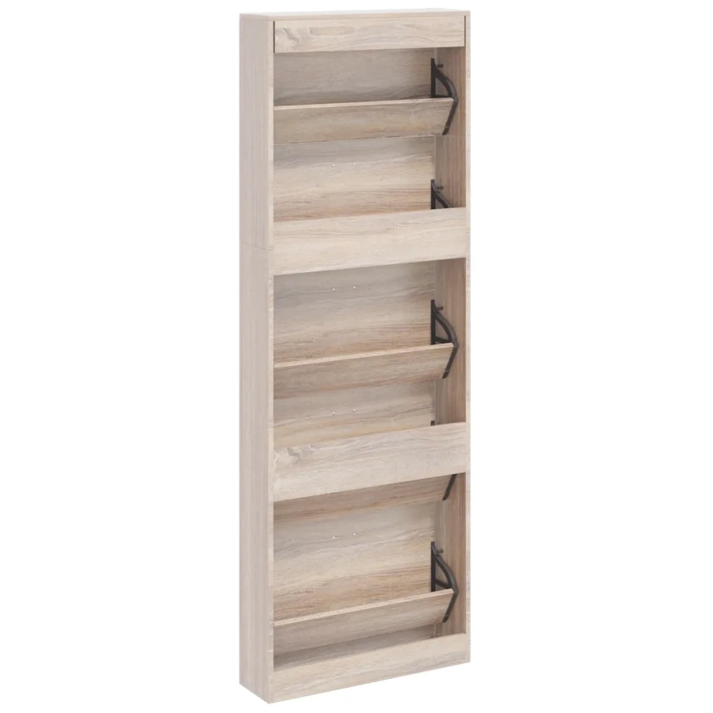 Scarpiera in Legno Effetto Rovere con 5 Scomparti 241241
