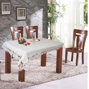Trade Shop - Tovaglia Copritavola Elegante Festa Pizzo Ricamo Rettangolare 140x180 140x240 Cm -