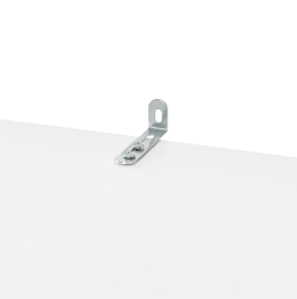 Vetrina LED 143x45，5x170 cm in MDF bianco con vani e USB