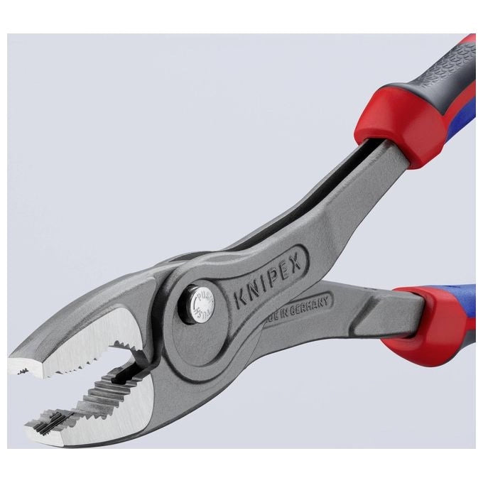KNIPEX 82 02 250 TwinGrip Pinza a Presa Frontale e Laterale 7 Regolazioni Capacita' 5 27 mm colore Rosso-Blu