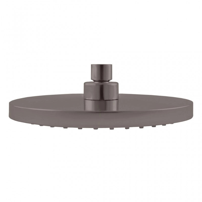 Colonna doccia a parete termostatico ottone grigio metallo spazzolato H. 109 cm