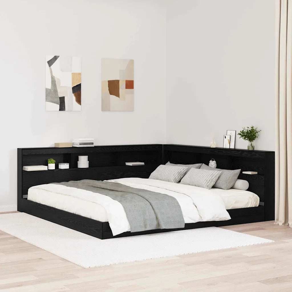 Testiera | Testata contenitore Rovere Nero 200 cm Legno multistrato