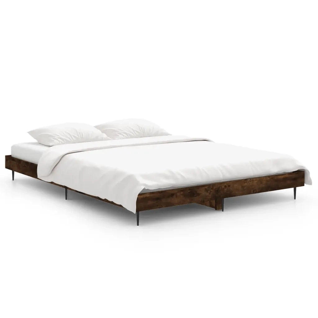 Giroletto senza Materasso Rovere Fumo 140x190 cm in Truciolato 832282