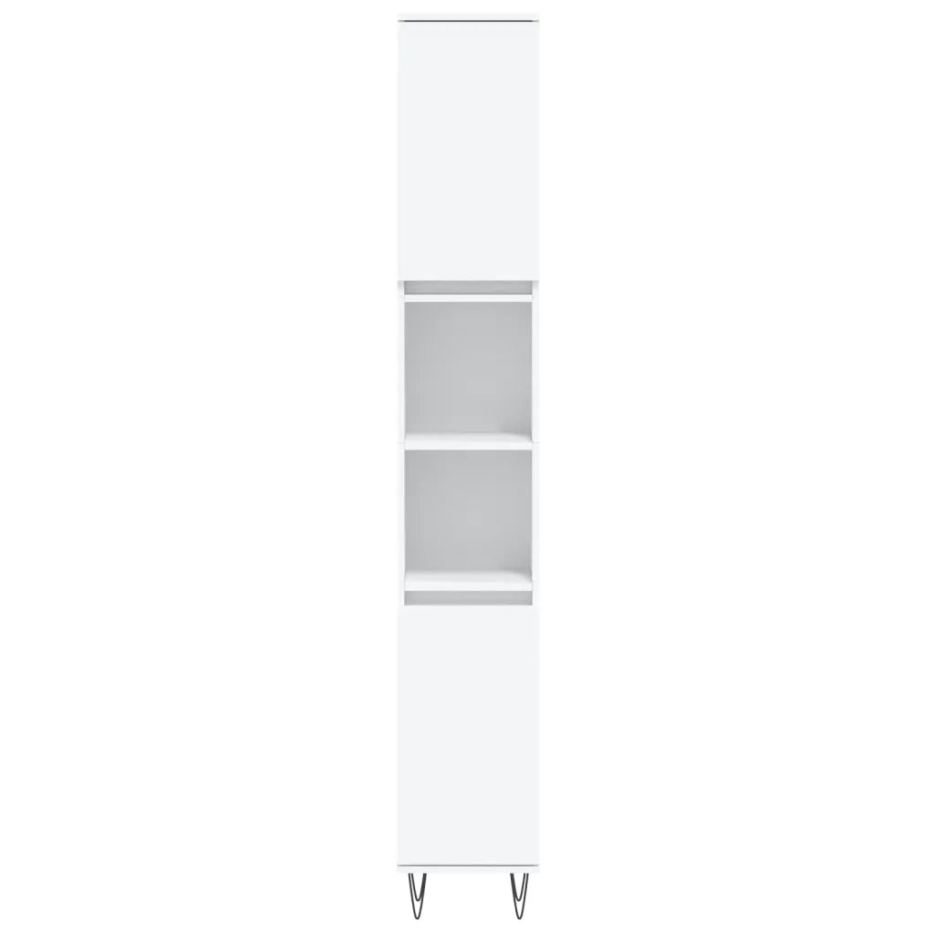 Set Mobili da Bagno 3 pz Bianco in Legno Multistrato 3190299