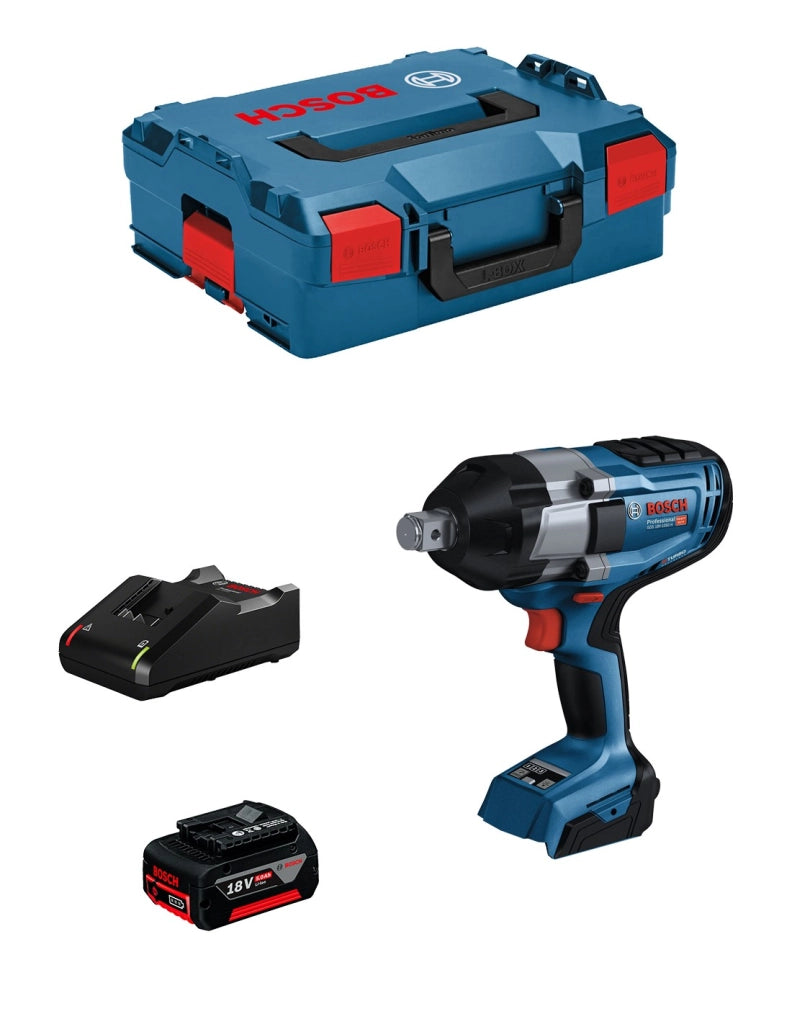 Avvitatore a massa battente BOSCH GDS 18V-1050 H (1 x 5,0 Ah + GAL18V-40 + L-Boxx 136)
