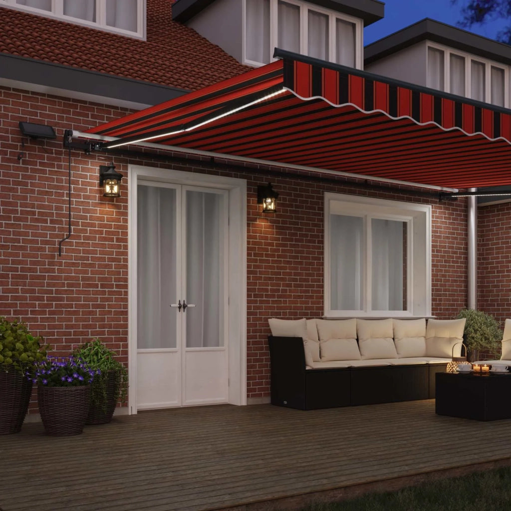 Tenda Retrattile arancione e marrone 500 ×350 cm Tessuto 3331482