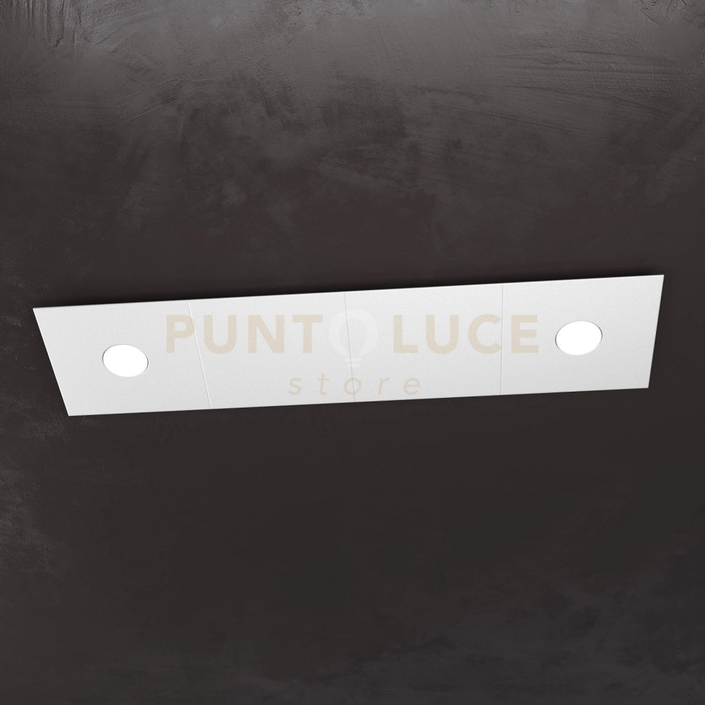 ECCENTRIC APPLIQUE-PLAFONIERA 2 LUCI + 2 DECORATIVO GRIGIO 1156-2L2D-GR