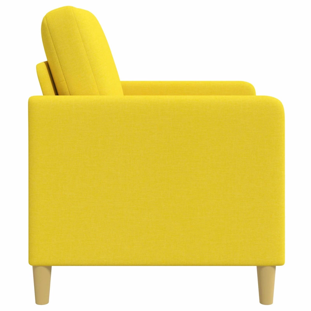 Divano con Storage Giallo Chiaro 72 x 78 x 87 cm Poliestere 42036873