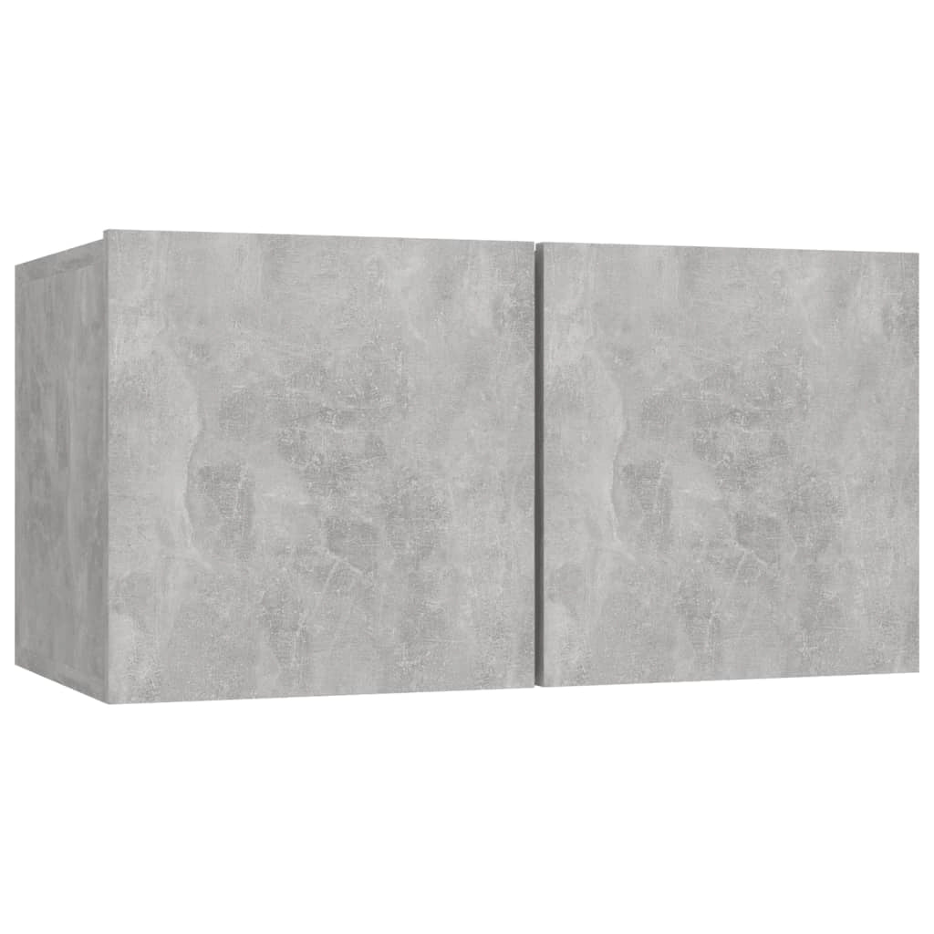 Set di mobili da 6 pezzi tra cui armadio credenza mobile TV televisore per soggiorno camera da letto salotto legno ingegnerizzato grigio 02_0024316