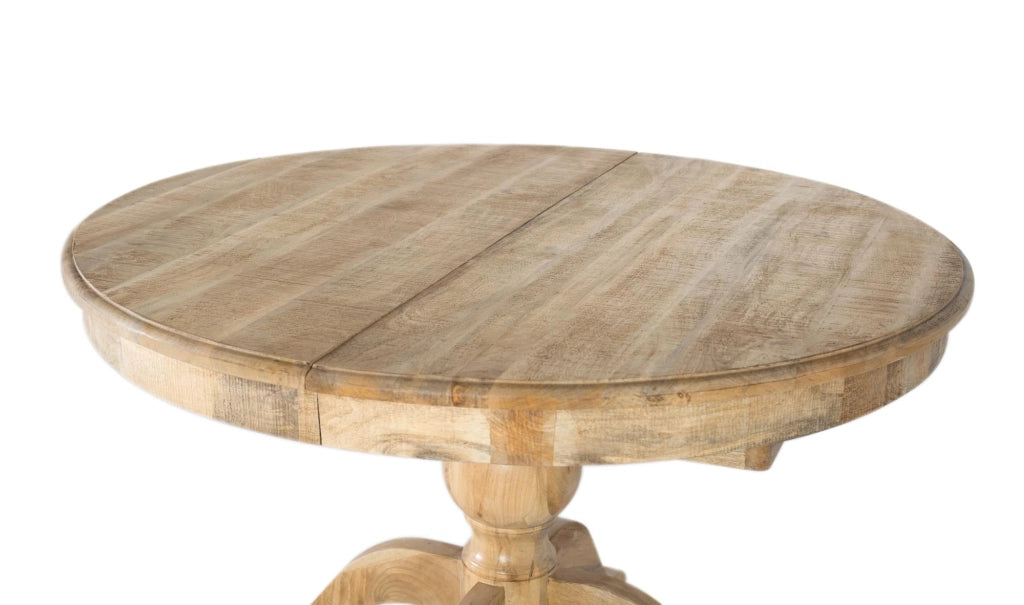 Tavolo da pranzo allungabile in legno di mango fatto a mano