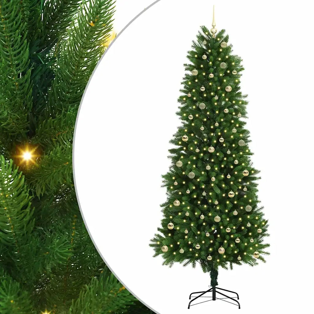 Albero di Natale con 300 LED con supporto Verde 240 cm PE 3396353