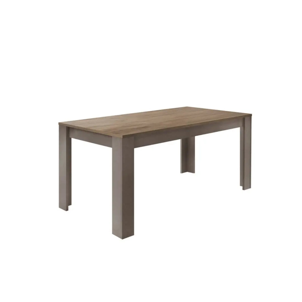 Tavolo da 180cm per sala da pranzo FANZY. Decorazione in rovere chiaro.