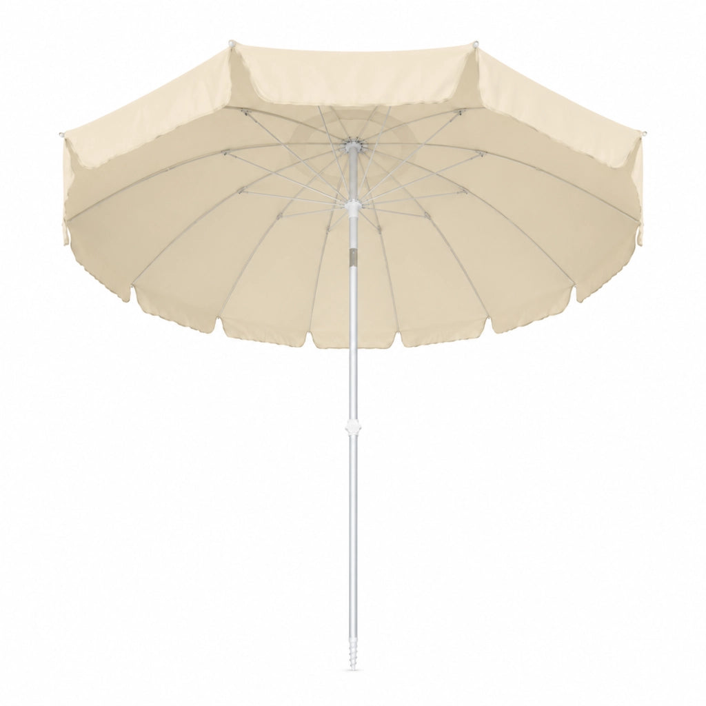 Ombrellone Mare Spiaggia 200 cm 12 Stecche Antivento Alluminio UV50+ Inclinabile Custodia
