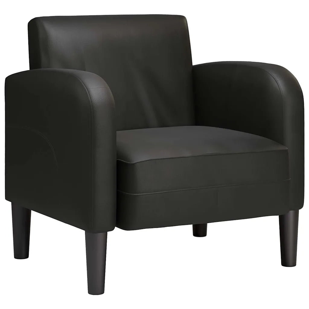 Divano Sedia con Braccioli Nero 54 cm in Similpelle