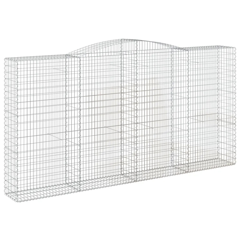 Cesto Gabbione ad Arco 400x50x200/220 cm Ferro Zincato 153540
