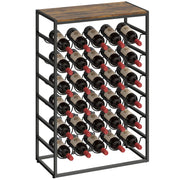 Portabottiglie 30 Bottiglie 6 Ripiani ¨C Xylo ¨C Effetto Legno Marrone Rustico 59x30x88,5cm