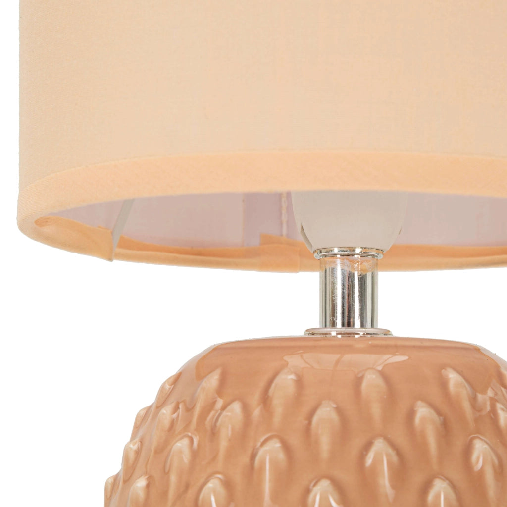 Ketchi, Lampada da Tavolo Necessaria 1 Lampadina, Rosa