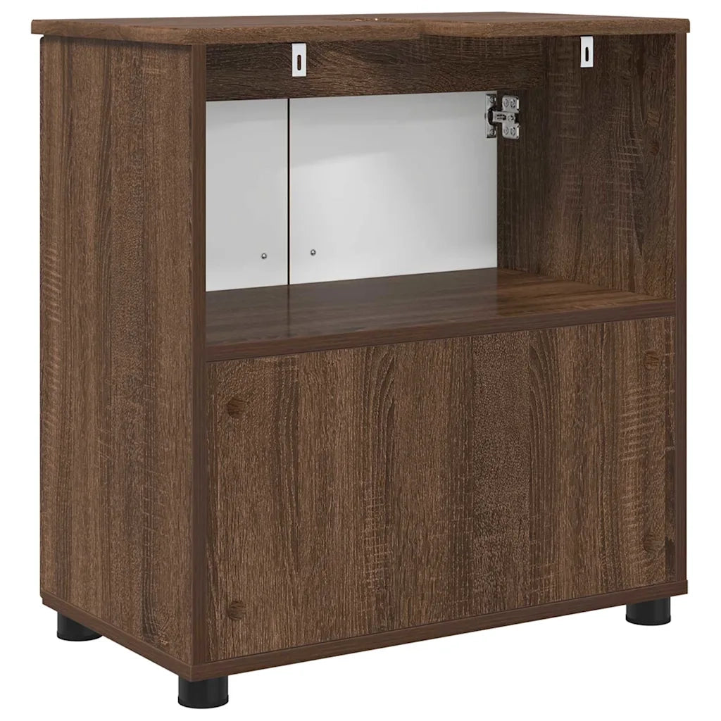 Mobile da Bagno con porta Rovere Marrone 61 x 35 x 64 cm