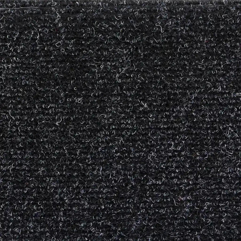 Tappetini per scale autoadesivi 5 pz 56x17x3 cm neri semicircolari 149678