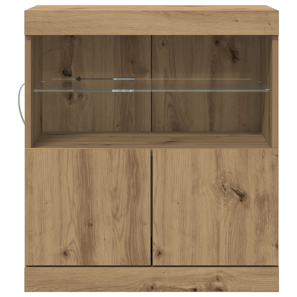 Mobile con luci LED Rovere Artigianale 60x37x67 cm