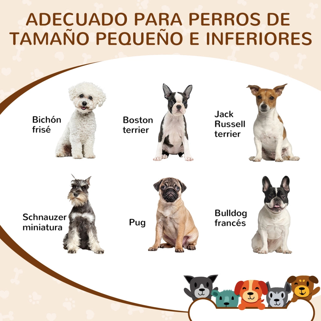 Casetta per Cani Piccoli Interna in Legno con Incisioni ¨C zephmum ¨C 69x50x58,5 cm Robe