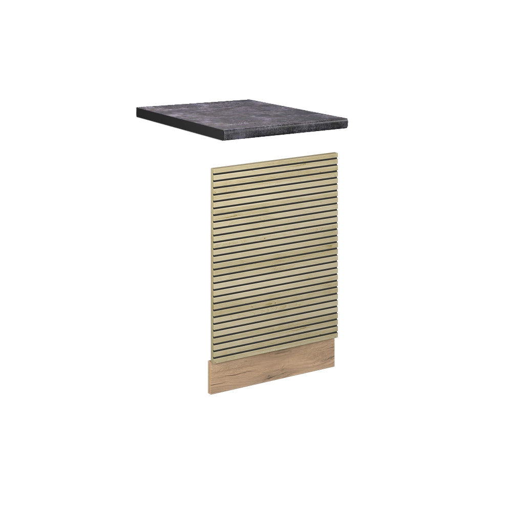 Pannello frontale Fame-Line Pannello in quercia/Rovere dorato 60 cm, PL Antracite Vicco