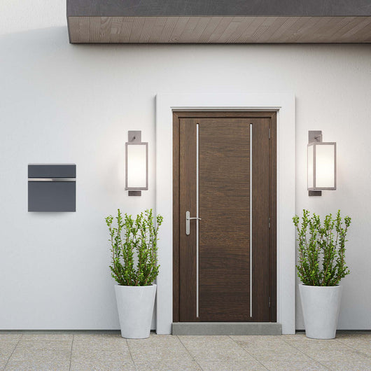 Cassetta postale con vano portagiornale V50 antracite + inox 370 x 105 x 370 mm