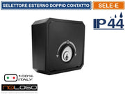 SELETTORE DA ESTERNO A DOPPIO CONTATTO CON CHIAVI SELE-E - AUTOMAZIONE CANCELLO IP44