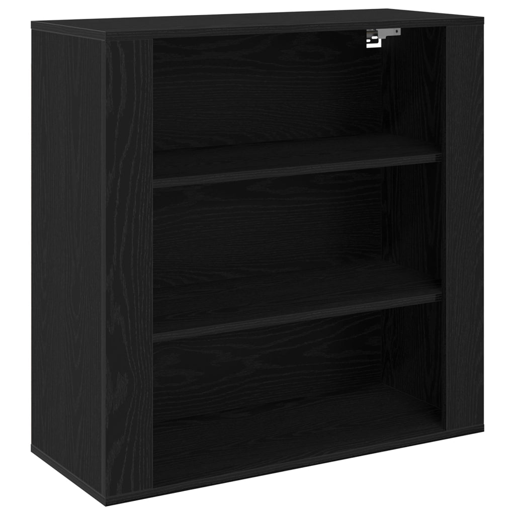 Highboard in rovere nero in legno ingegnerizzato