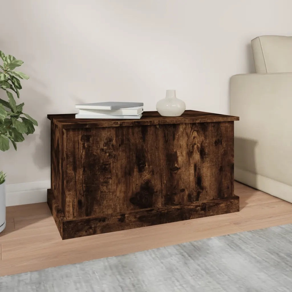 Contenitore Rovere Fumo 70x40x38 cm Legno Multistrato 816509