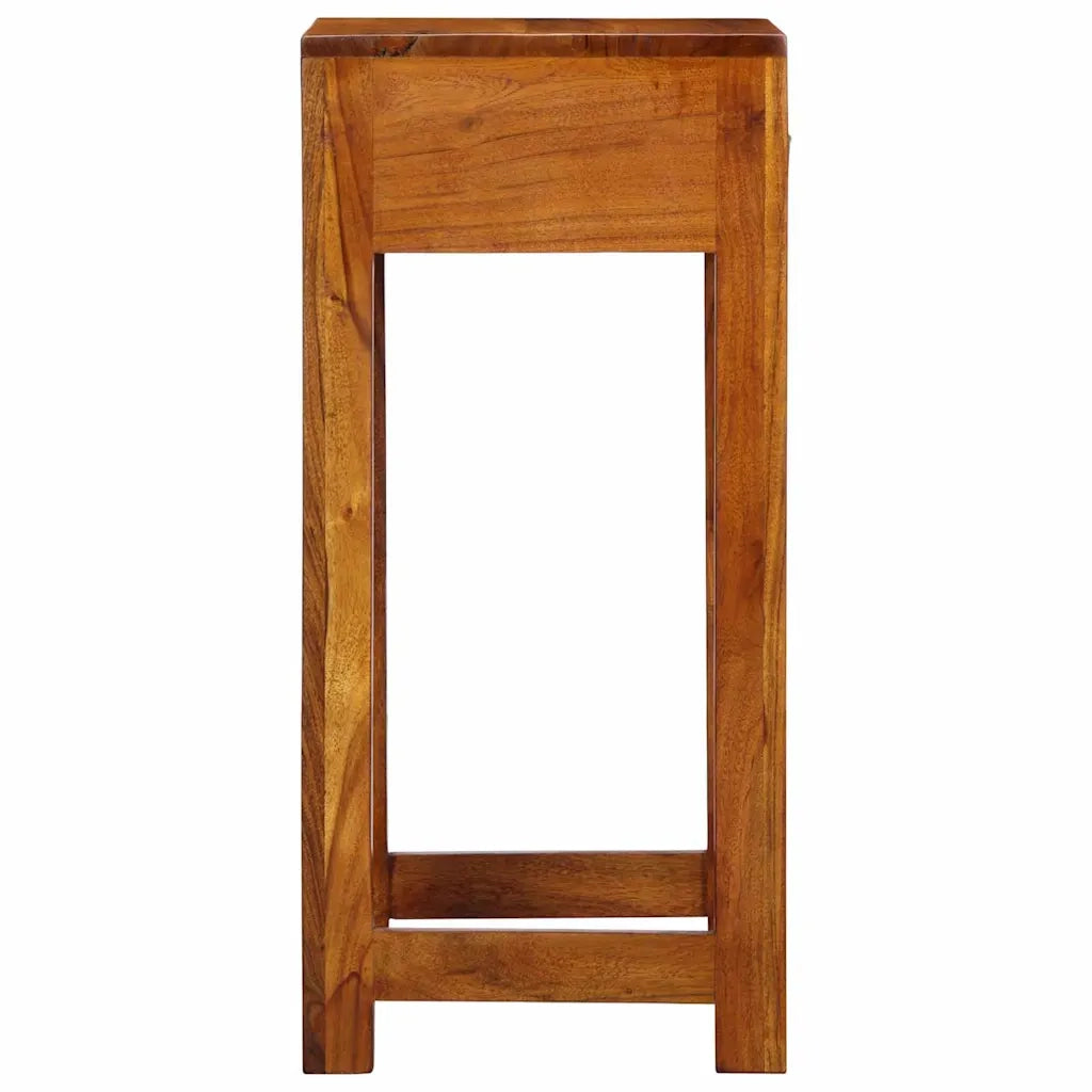 Tavolino Floreale con cassetto Marrone 35 x 35 x 75 cm 4016528