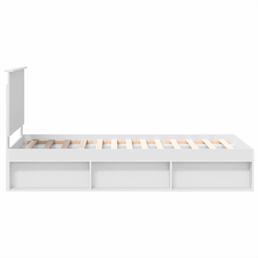 Struttura del letto Bianco 90 x 200 cm Pino massello 3411055