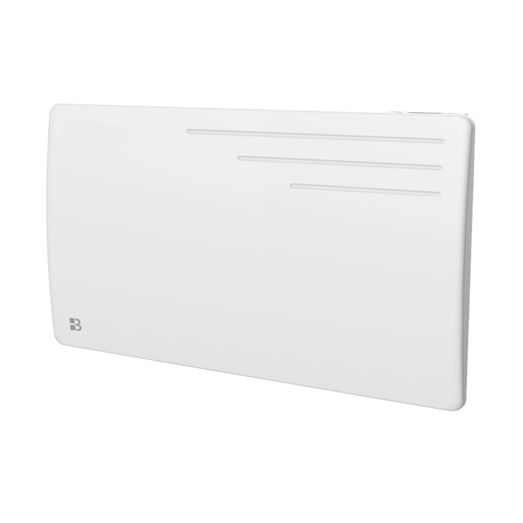 Radiatore elettrico fisso ad inerzia secca in ghisa 1500W MOTU orizzontale bianco