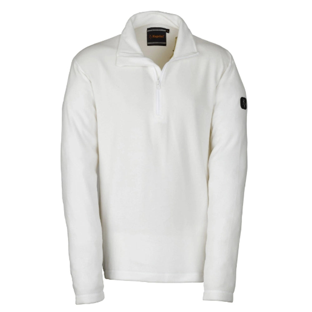FELPA MAGLIA UOMO MICROPILE WOLF LAVORO MEZZA ZIP BIANCO TG.XL KAPRIOL 32902
