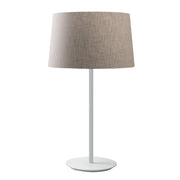 VIVIEN Lampada da Tavolo Bianca con Paralume Conico Avorio E27 IP20 - Illuminazione d'Interni in Metallo - Rossi Group