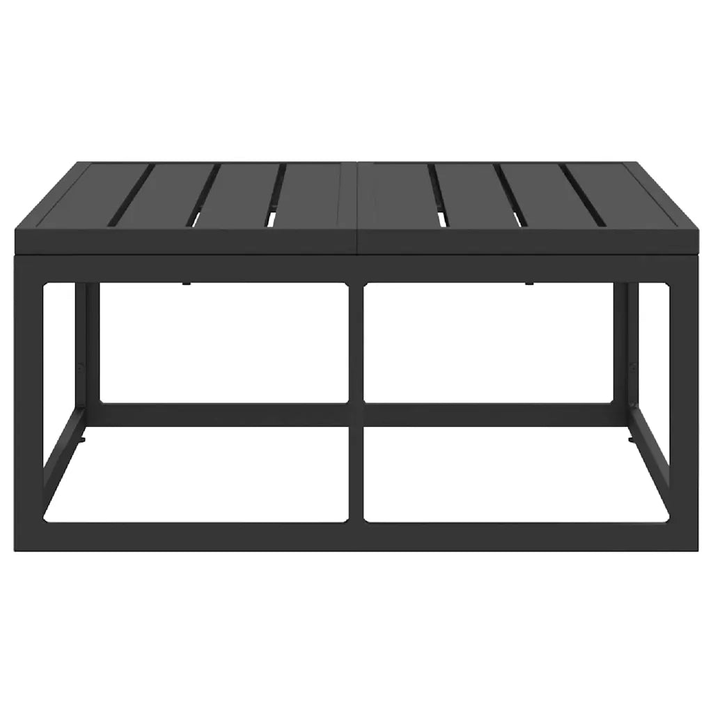 Divano da Giardino-Mobili da Esterno Nero 70 x 70 x 32 cm Metallo