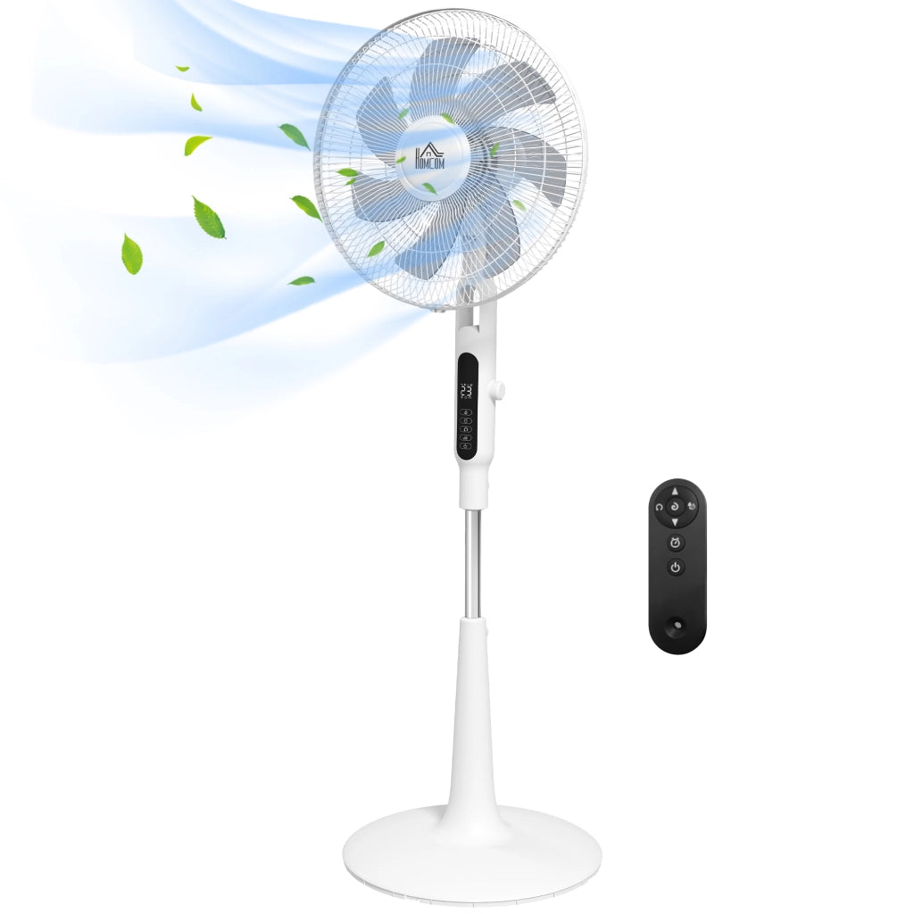 Ventilatore a Pedana con Telecomando Oscillante 28 Velocita 3 Modalita Timer e Antizanzare ¨C Zephmum ¨C Bianco