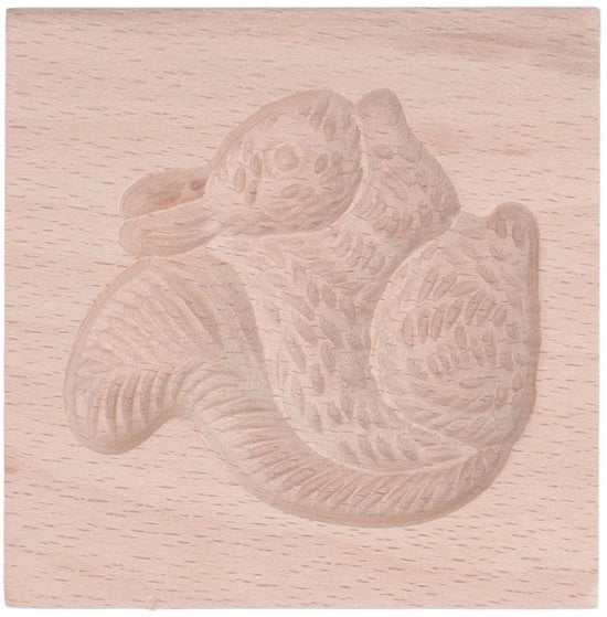 Forma di biscotto progettata come scoiattolo - Legno di betulla - Riciclabile - Accessori da cucina - Strumento DIY - Duraturo e liscio - Muffiniera