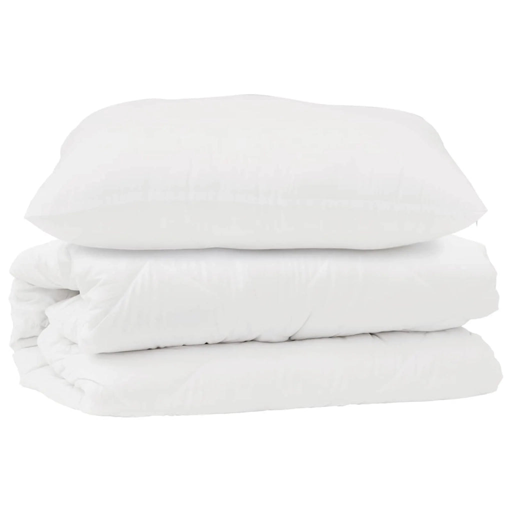 Set di Piumoni con cuscino 2 pcs Bianco Microfibra 3376861