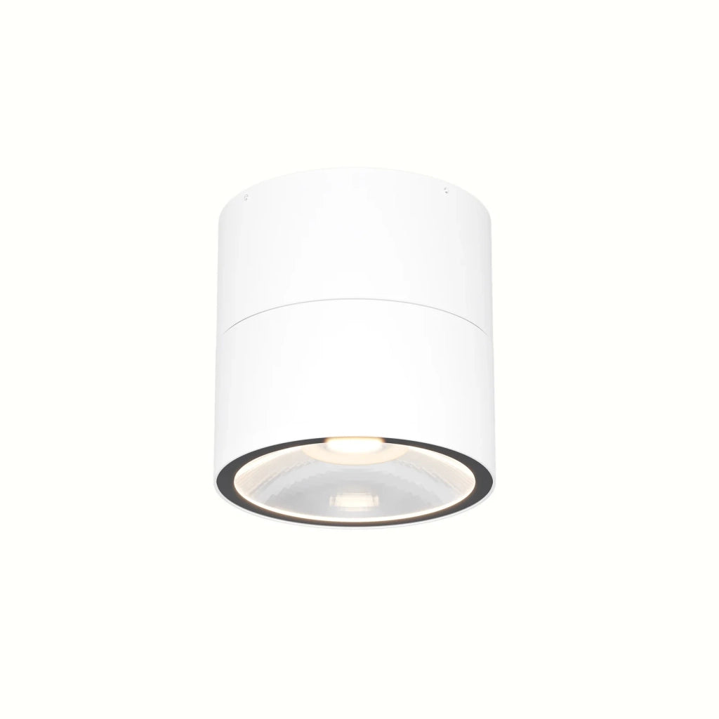 Faretto Da Esterno Moderno Spin Led Integrato 12W Vetro Bianco Ip54