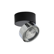 Applique/Plafoniera LED serie HOLE 7W 3000K CRI90 Nero/Cromo - Illuminazione Interni Alta Efficienza - Rossini Illuminazione