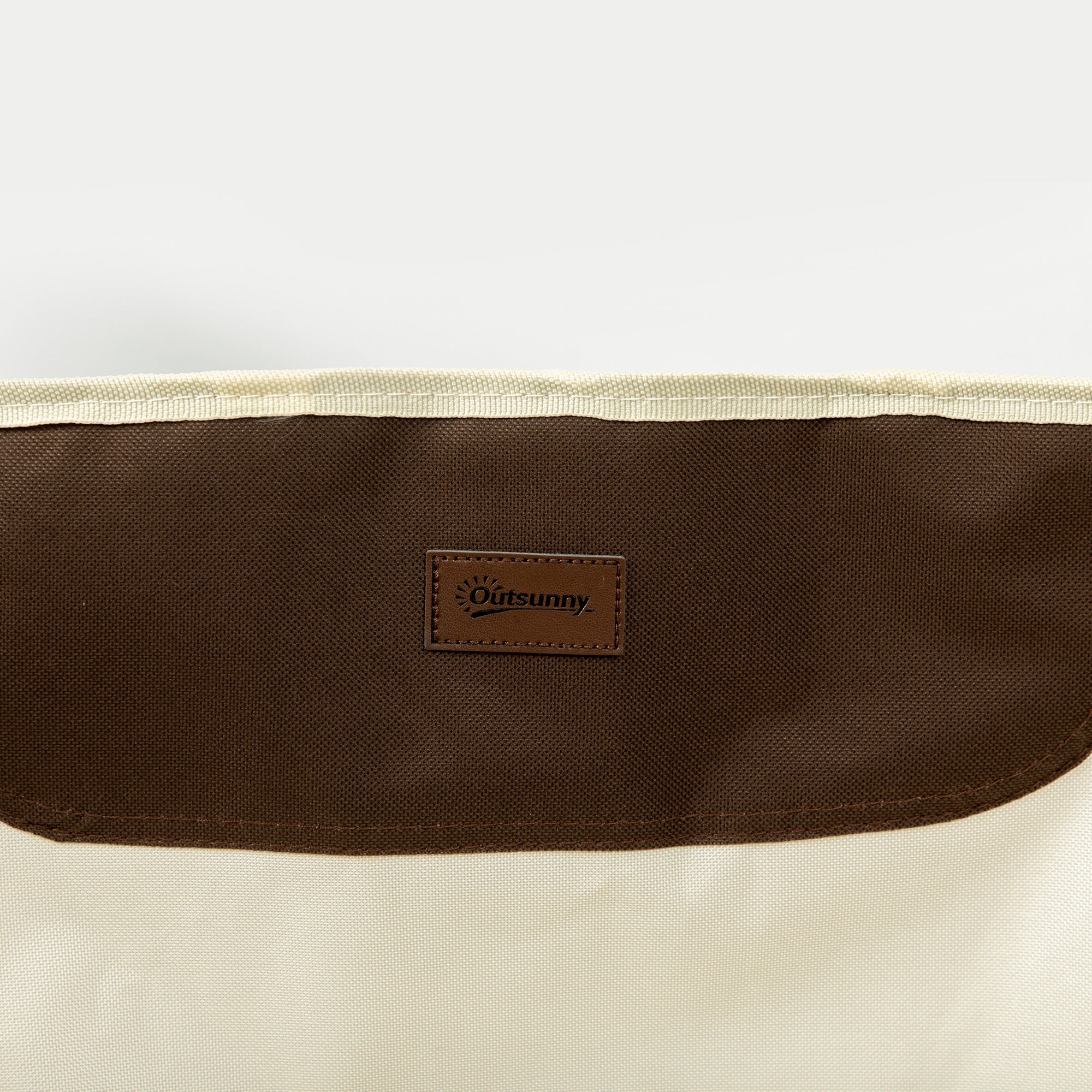 Sedia da Campeggio Pieghevole 61x54x66 cm con Borsa in Tessuto Oxford Bianca