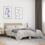 Giroletto Rovere Sonoma 120x200 cm in Legno Multistrato Metallo 3280153