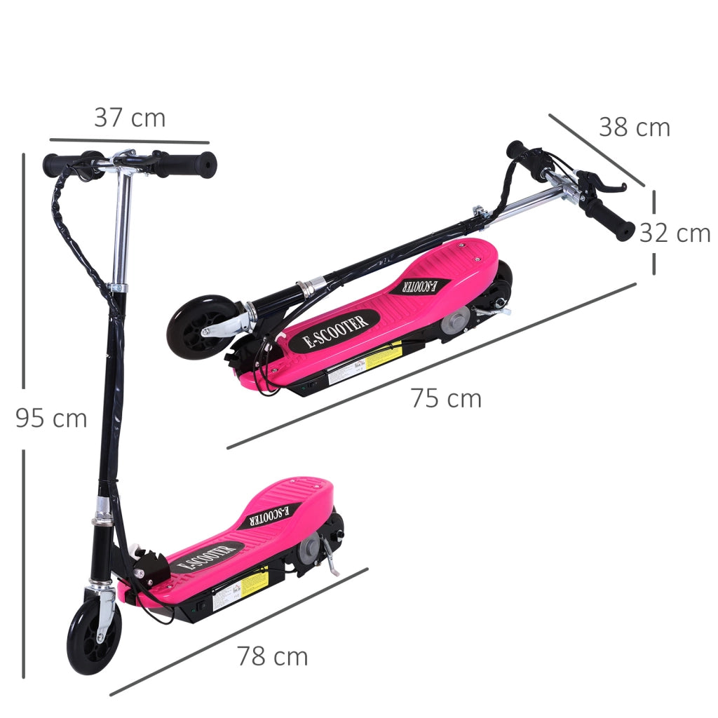 Patinete Elettrico Pieghevole Bambini ¨C Zephmum ¨C Rosa 78x37x87-95 cm
