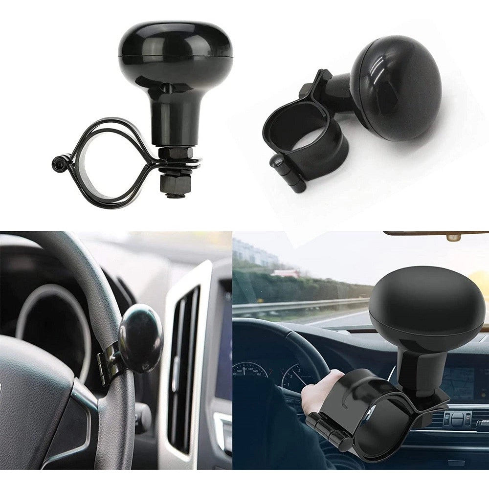 Trade Shop - Manopola Volante Pomello Impugnatura Dello Sterzo Sfera Per Auto Trattore Barca -