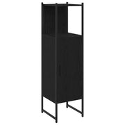 Set di mobili per il Bagno | Armadio da bagno Rovere Nero 33 x 33 x 120,5 cm