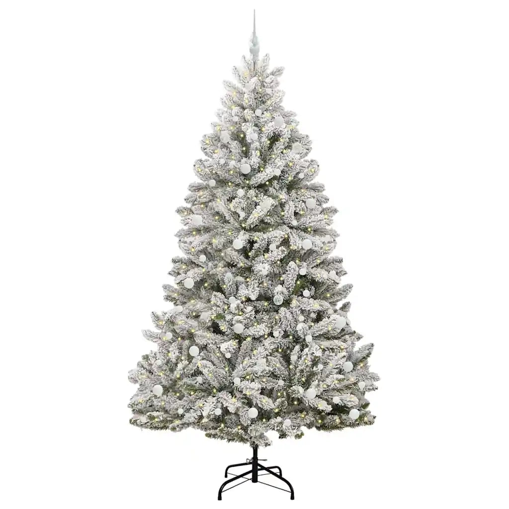 Albero di Natale | Decorazioni natalizie artificiale con 300 LED Verde e Bianco 240 cm