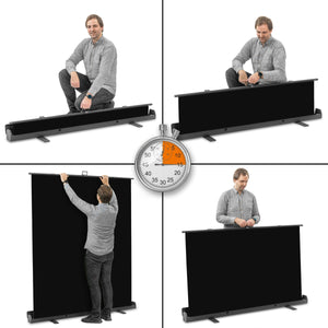 Fondale fotografico a rullo nero 165 x 220 cm, sfondo avvolgibile con supporto, sistema per studi fotografici, pannello ingualcibile ideale per fotografia low-key